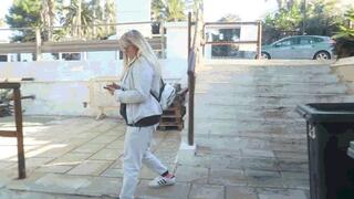 Pink socks with Adidas Superstar sneakers MP4 (1920x1080) FHD