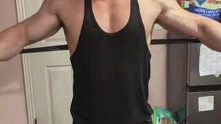 Resistance Band Flex & Strip – Bodybuilder Muscle Worship