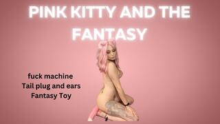 Pink Kitty tail Butt plug and tentacle