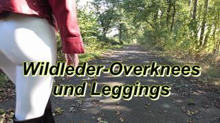 Suede over-the-knee boots and leggings - Wildleder Overknees und Leggings