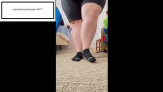 Goddess 2444 itchy feet in her black socks