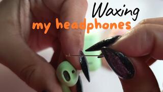 Waxing my headphones a lot earwax