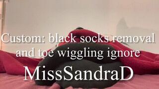 Custom: black socks removal and toe wiggling ignore