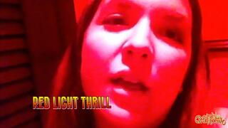 Red-Lit Thrill: Public Bathroom Masturbation at the Club