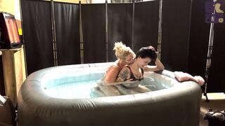 Hot Tubs, Belly Rubs, and Foot Worship-Sensual Hangout With Greasy Rose and Giantess Cleo 1080p