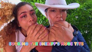 Sucking the sheriff's huge tits - Kira - Lissa