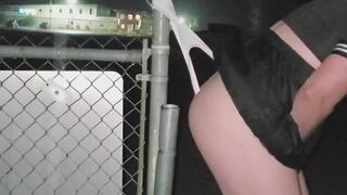 School Girl Public Crossdress Wedgies