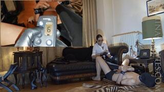 Spursflesh worships Madame Catarina’s feet electrified - Chapter THREE