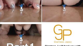 Giantess I will heal you with my nipples as you run away P1