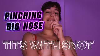 Alesia Big nose pinching, putting snot on boobs