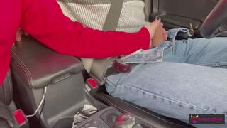Handjob on the Highway - Car sex