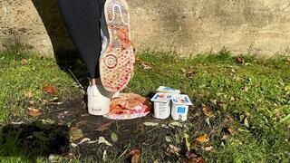 Pb J with Yogurt crush in Nizzas