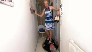 Danielle Trampling Bare Foot & Heels 11 (FLOOR CAM (4K)