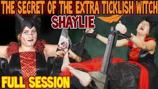 THE SECRET OF THE EXTRA TICKLISH WITCH SHAYLIE : FULL SESSION - HD WMV