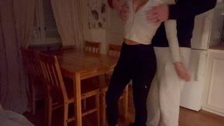 Swedish Petite blonde wife gets a hard spanking