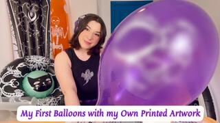 My Own Print on Balloons - Inflation and Blow to Pop