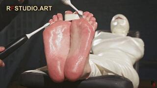 Astrid in a Sleek Microfoam Cocoon Part 4 - Foot Tickling (UHD 4K MP4)