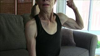 Lilly, her biceps, the armwrestling