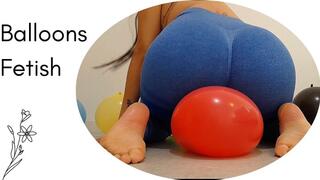 Popping balloons with my yoga pants...