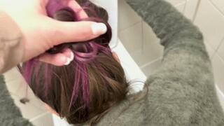 Watery blocks & puking PUBLIC TOILET wmv