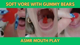 Soft Vore with Gummy Bears ASMR Mouth Play