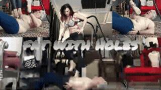 LADY SCARLET - FAT WITH HOLE (extreme trampling with high heels) hd