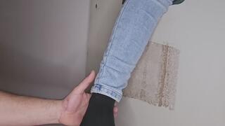 Trap door on black socks (no sound)