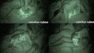 stepsister with stepbrother night time satin fun