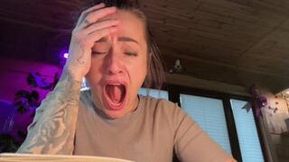 Yawning from study fatigue