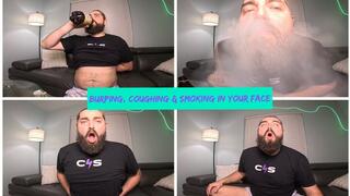 BURPING, COUGHING & SMOKING IN YOUR FACE 1080p