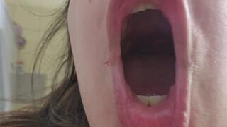 Bad Breath Tease: Wide Open Mouth Blows & Cookie Munch Makes It Worse