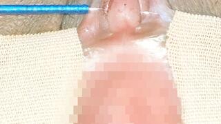 No audio. It's been a while since a needle was inserted through the clitoris.