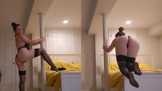 Stockings and Mesh Bodysuit Tease