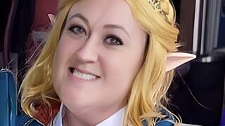 Zelda Cosplay Barefoot POV - crushing, stepping and playing with little you