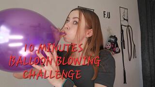 10 MINUTES BALLOON BLOWING CHALLENGE