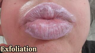 Bubbles on my lips: i exfoliate my lips for the fiesta Time (mouth fetish)