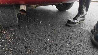 Revving with exhaust view 1