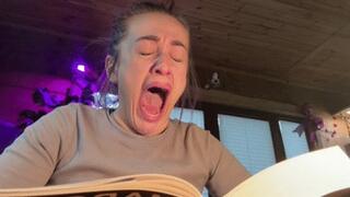 Yawning from study fatigue wmv