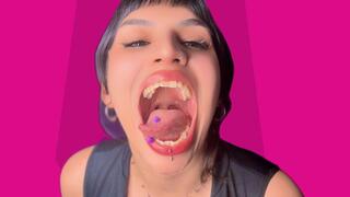 MOUTH TOUR with tongue piercing