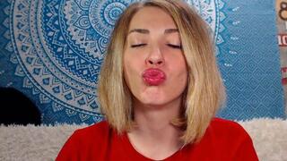 I wrinkle nose and smell lips