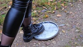 Crushing Clock in Doc Martens