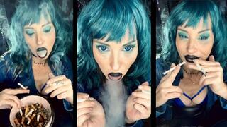Blue Smoking Queen Smokes 2 Eve 120 at once