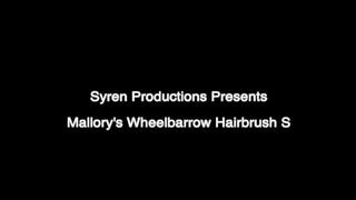Mallory's Wheelbarrow Hiarbrush Spanking (MKV)