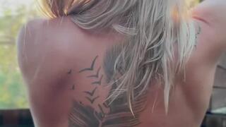 Head in the hot tub - best wife ever