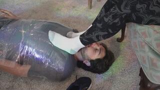 Vicky's Post workout Foot slave.