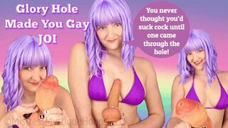 Glory Hole Made You Gay JOI - You can't help but suck a dick when it comes through the hole! - Make Me Bi, Bisexual Encouragement, Female Domination, Femdom, Jerk Off Instruction - MP4