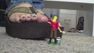 Giant flip flop feet