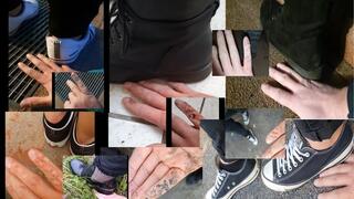 Hand and Finger Trample under Marys Soles
