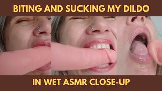 Biting and Sucking My Dildo