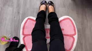 Colorblock ballet slippers